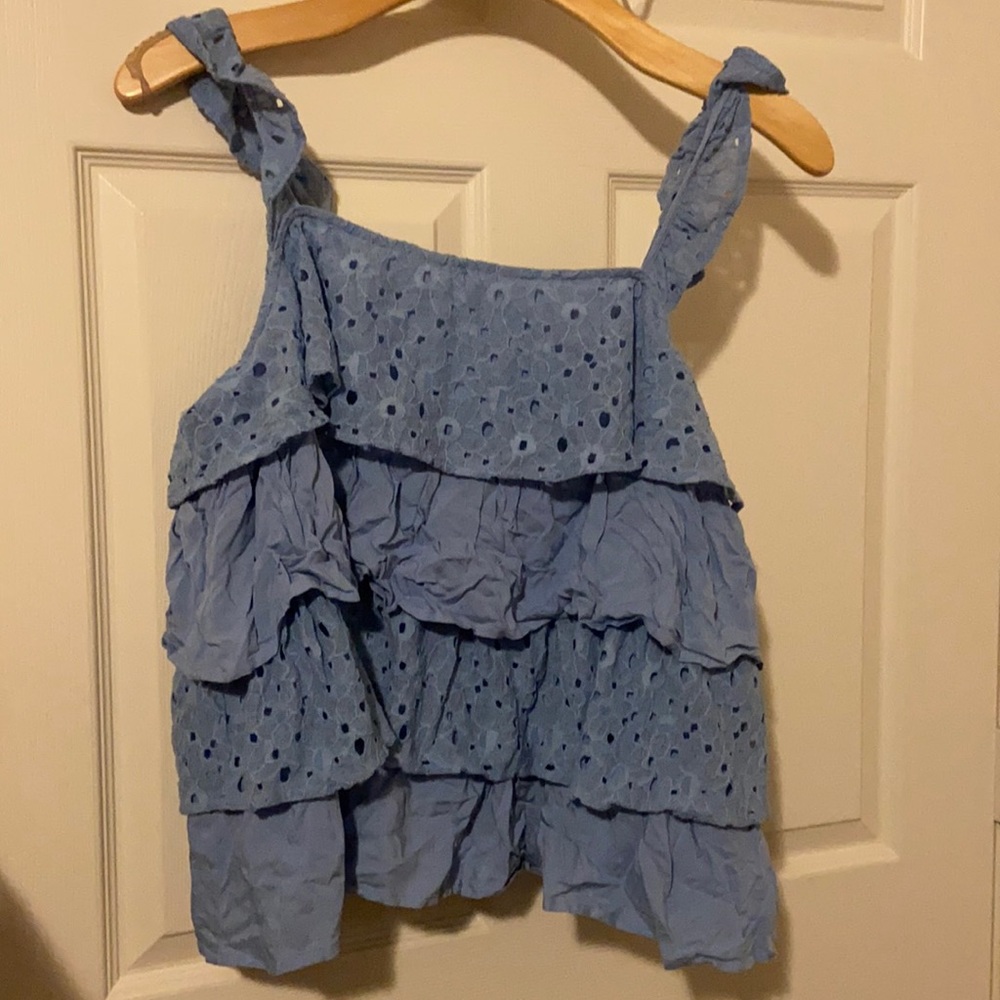 Cute Blue Cropish top! Size XXL JOA brand